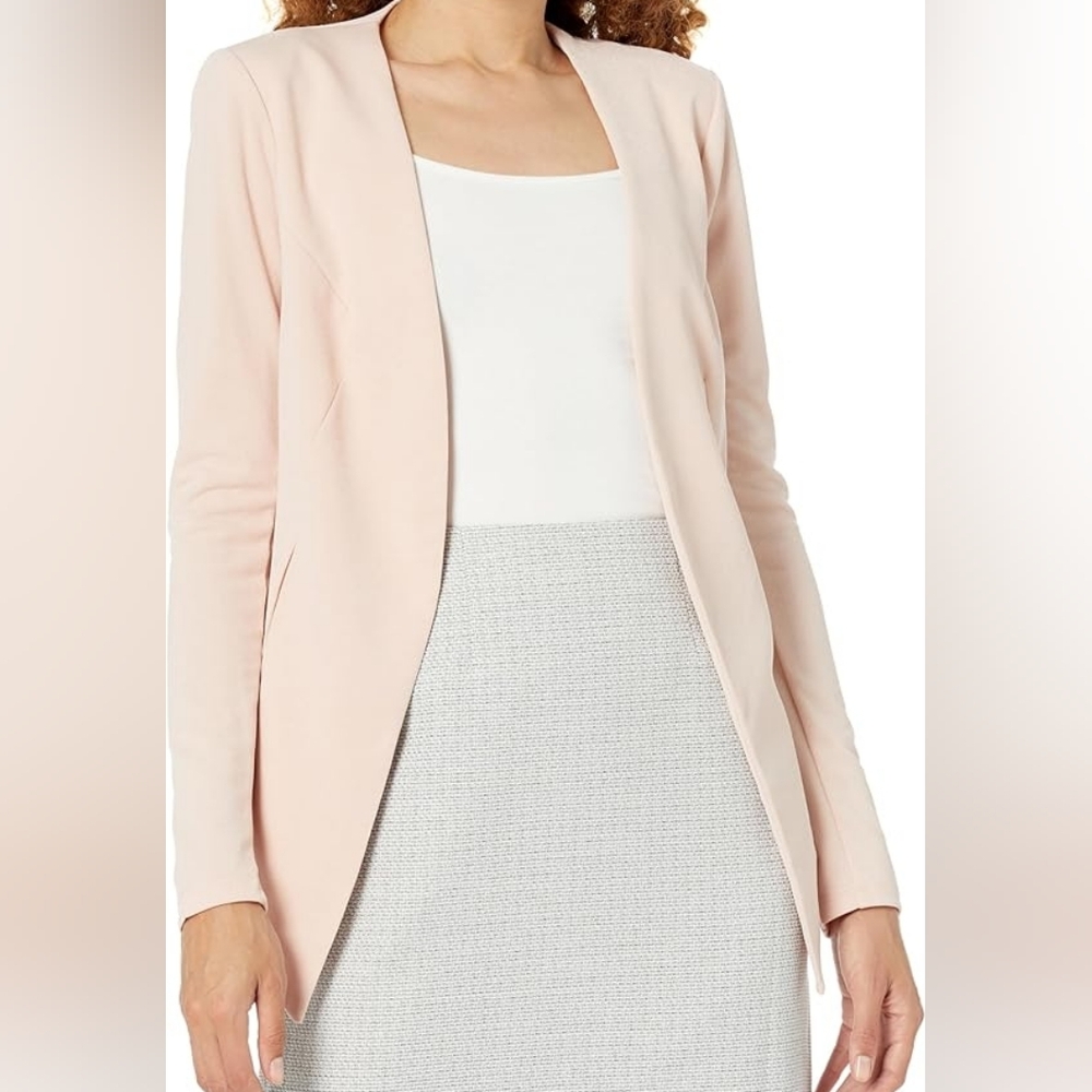 EUC BCBGeneration Size Medium Pink Smoke Asymmetrical Open Blazer!!
